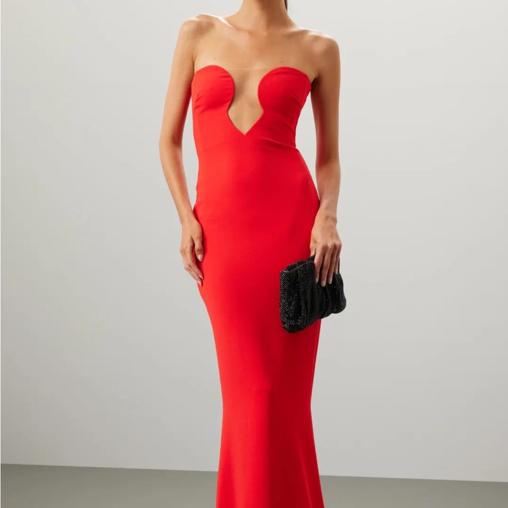 Nookie Elegant Red Strapless Dress